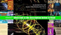 Read Elements of Electromagnetics (Oxford Series in Electrical and Computer Engineering