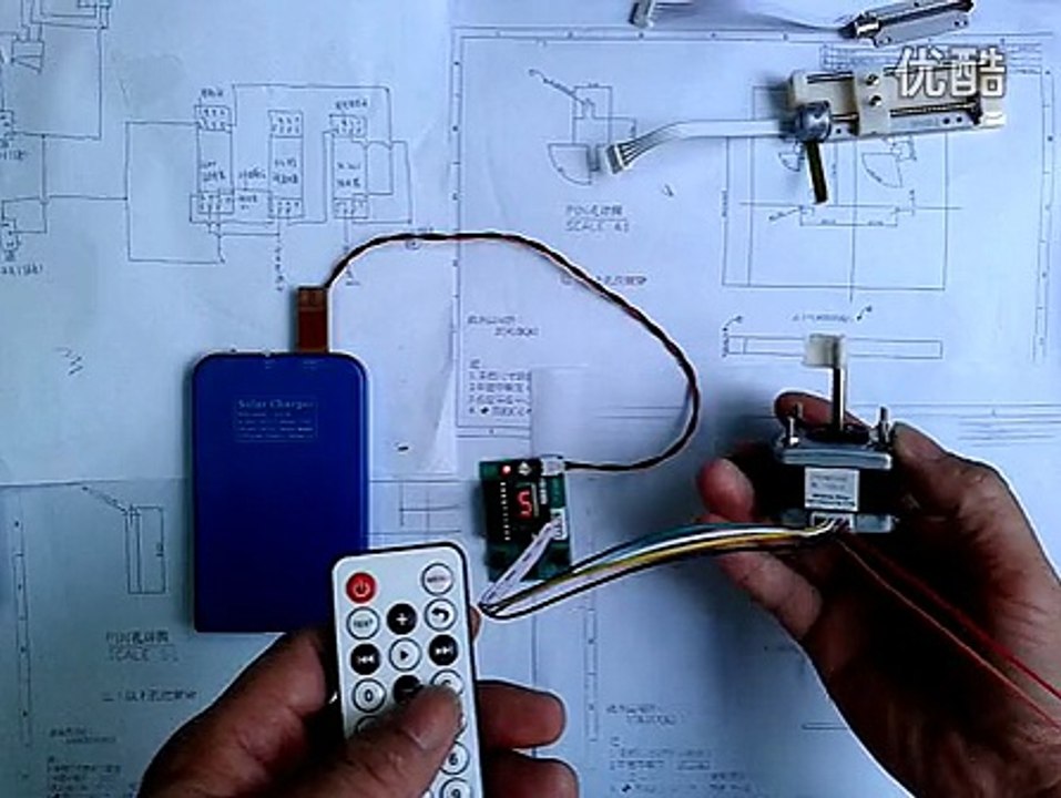 Mikroschrittmotor mit Sender ansteuern 42 Schrittmotor+Microschrittmotor Schraube+Schrittmotor Getriebe 3D Druck modell