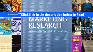 Read Marketing Research: An Applied Orientation Online Ebook