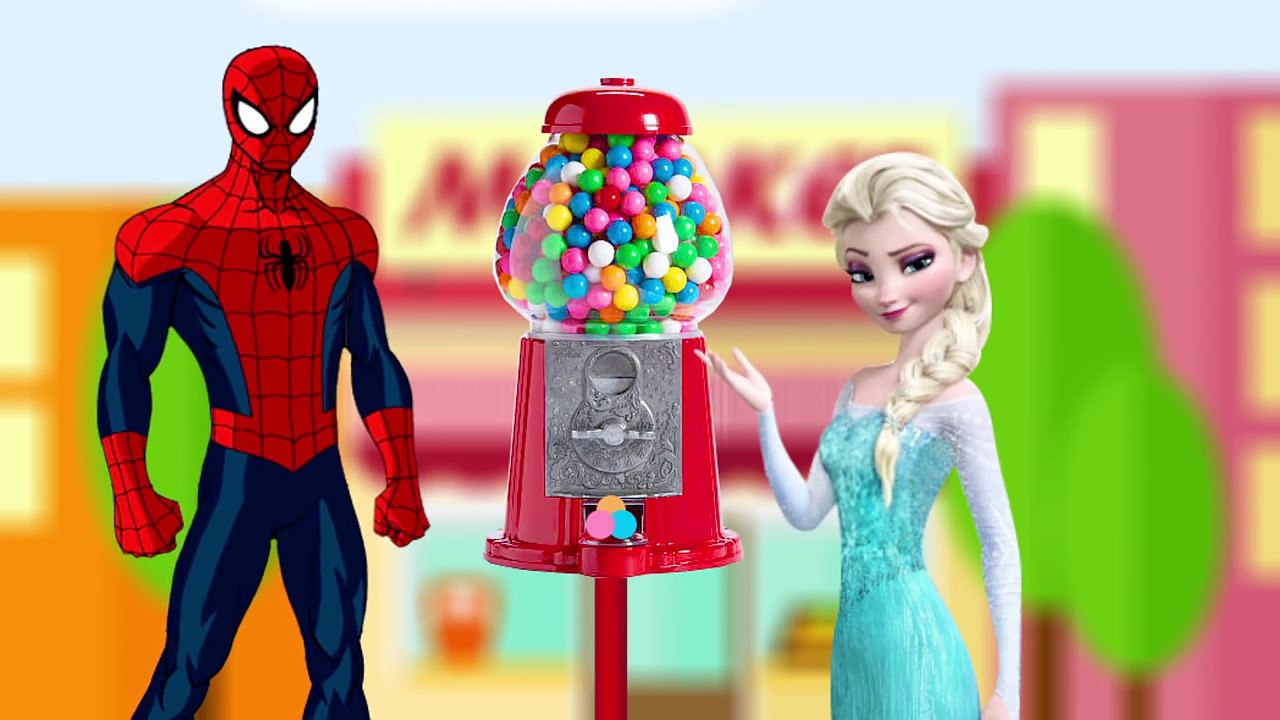 Masha Change Color vs Spiderman & Frozen Elsa! Toys Kids Children Movie By Kids Club-C1kolTvK4gA