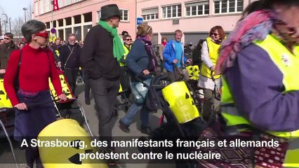 Strasbourg: manifestation des anti-nucléaires