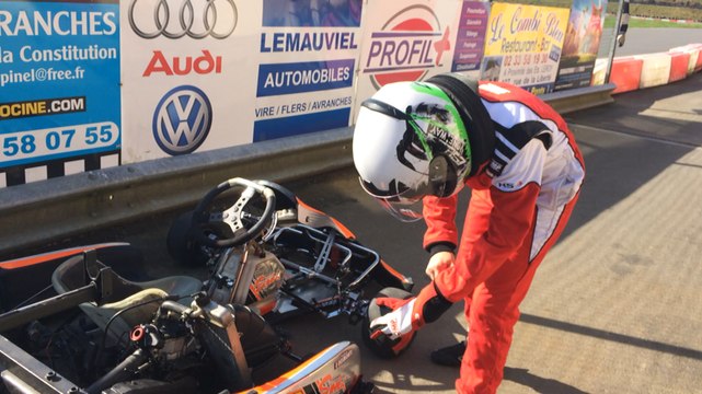 Antoine, 14 ans, passionné de karting depuis un mois
