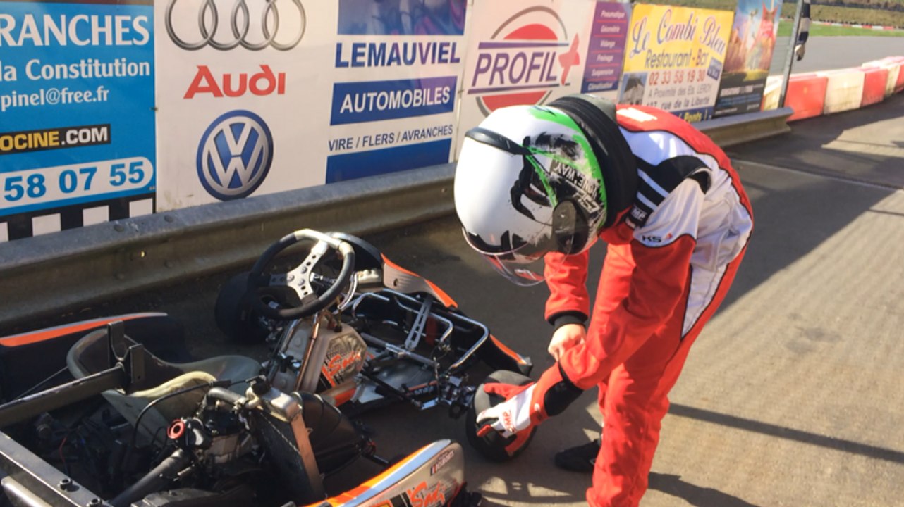 Antoine, 14 ans, passionné de karting depuis un mois