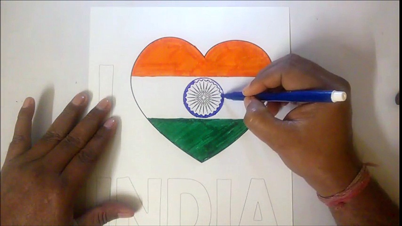 COLOURING I LOVE INDIA
