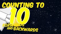 Counting to 10 Forwards and Backwards - ROCKET THEME Song for Children Toddlers Preschool