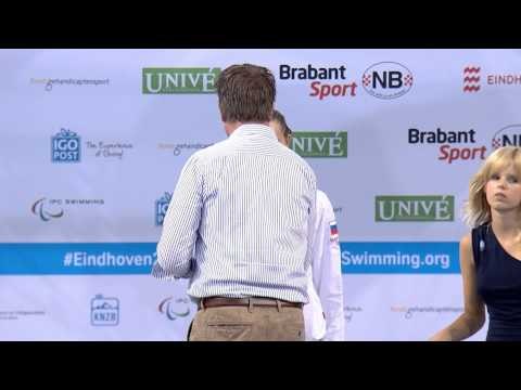 Women's 100m backstroke S14 | Victory Ceremony | 2014 IPC Swimming European Championships