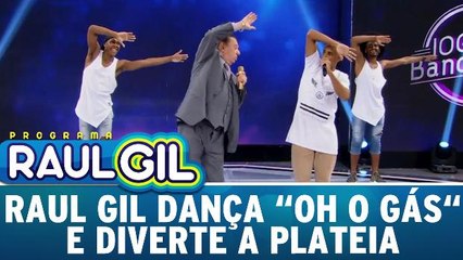 Raul Gil aprende a dançar `Oh o Gás` e arranca risadas