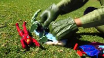 Spiderman & Frozen Elsa vs Batman Vs Hulk - Toys in Real Life - Fun Superheroes Movie