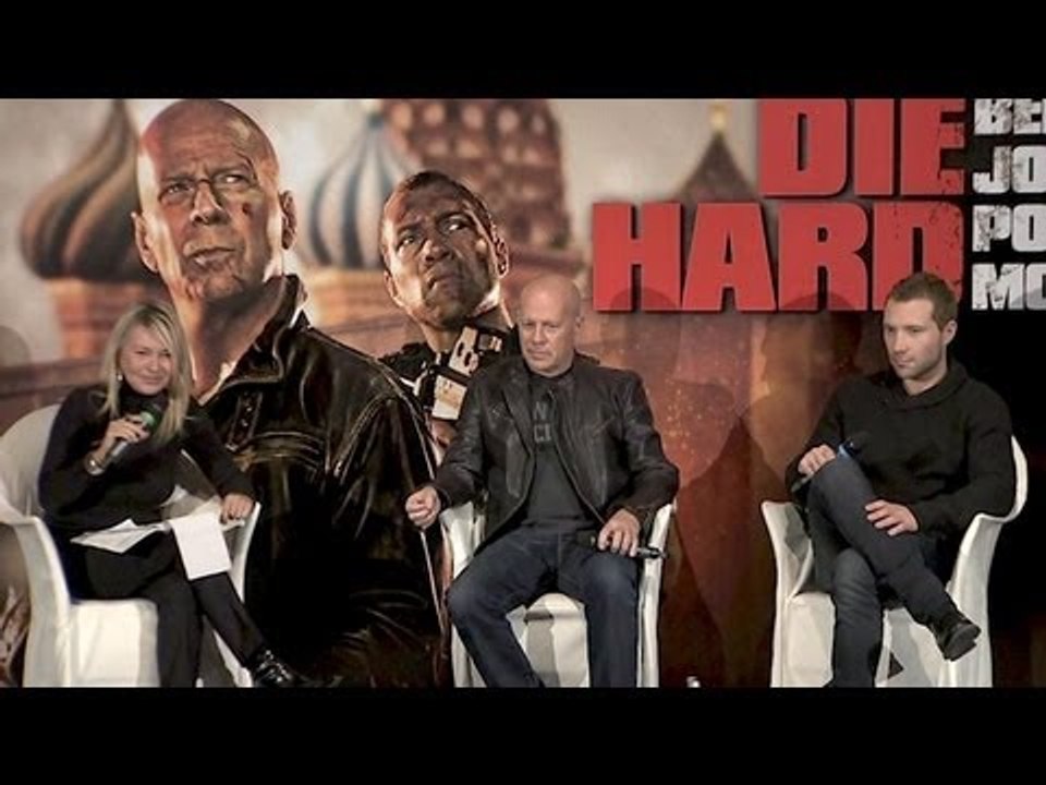 Die Hard 5 : Conférence de Presse à Paris avec Bruce Willis et Jai Courtnay