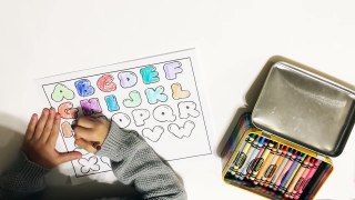 Crayola Crayon, Learning ABC phonics by coloring with Crayola Crayons _ ABC song video for children-LqD8YBKFnv8