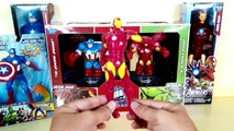 Unboxing toys battle masters marvel - ironman vs captain america Hulk, thor, spiderman, Su