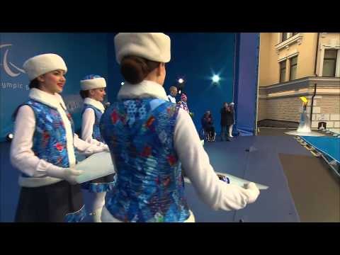 Men's 15 km distance biathlon standing Victory Ceremony | Biathlon | Sochi 2014 Paralympics