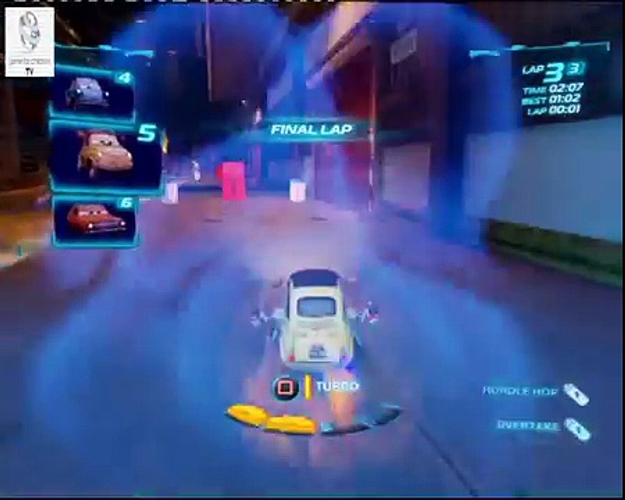 Cars 2 Game - Team Lightning Luigi - Pipeline Sprint - Disney Car