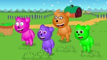 Mega Gummy bear Goes Shopping finger family Rhyme for Kids | Gummy bear Ice cream Funny
