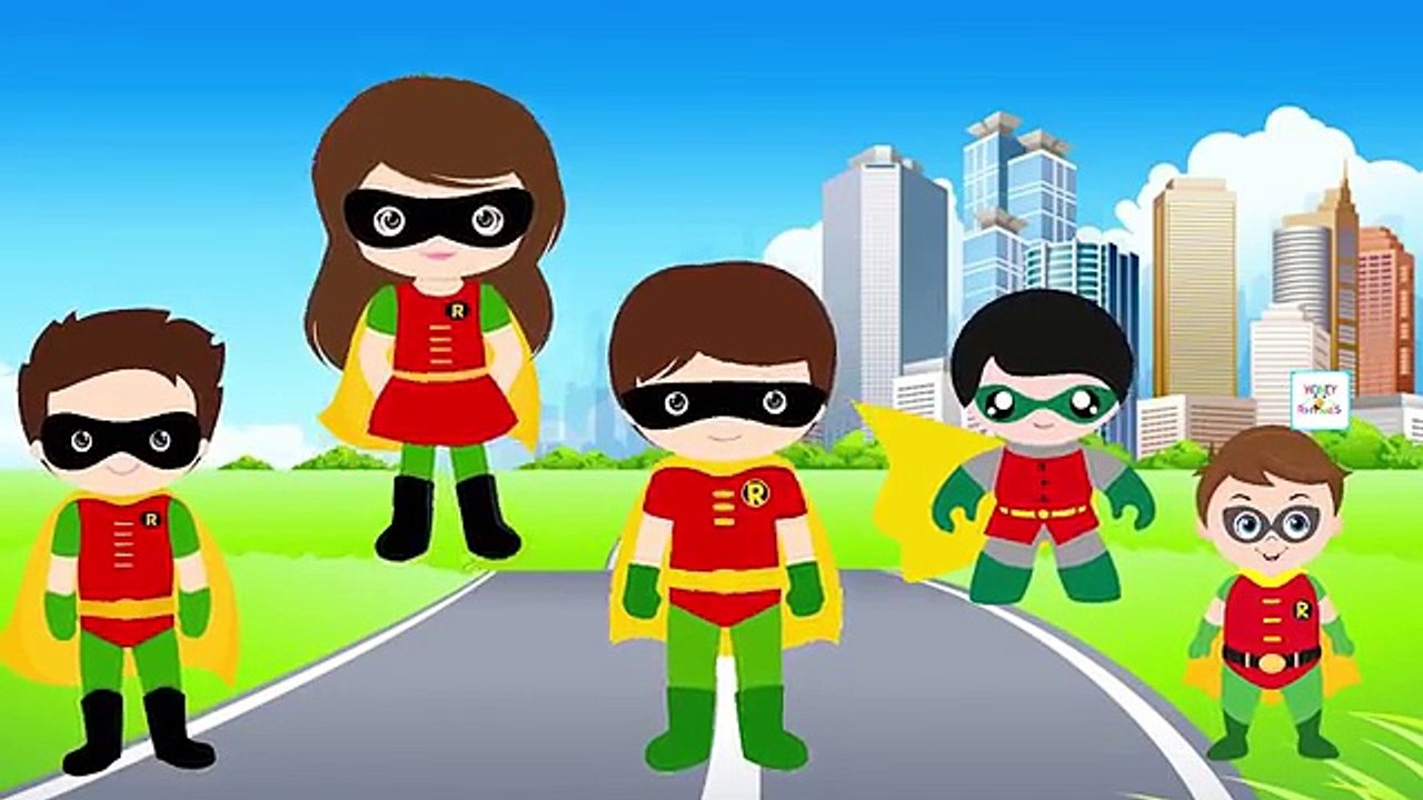 Superheroes Finger Family Song - Superman, Batman, Spiderman, Hulk, Daddy Finger songs