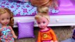 Frozen Kids Sleepover PART 2 Barbie Kelly Dolls Prank Stacie Prank Calls Spiderman Barbie