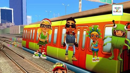 3D animation Subway surfers cheats Finger family Rhyme | Subway surfers finger Family Song