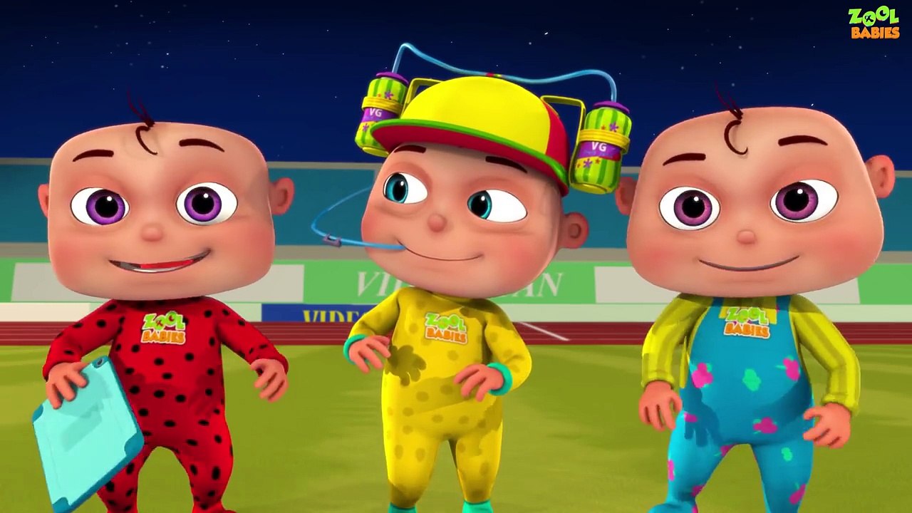 Zool Babies Playing Soccer | Five Little Babies Series | Cartoon Animation For Children