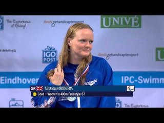 Women's 400m freestyle S7 | Victory Ceremony | 2014 IPC Swimming European Championships Eindhoven