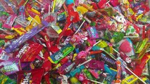 A lot of New Candy Minions Surprise Eggs Spongebob Lollipops Learn Colors with Candy