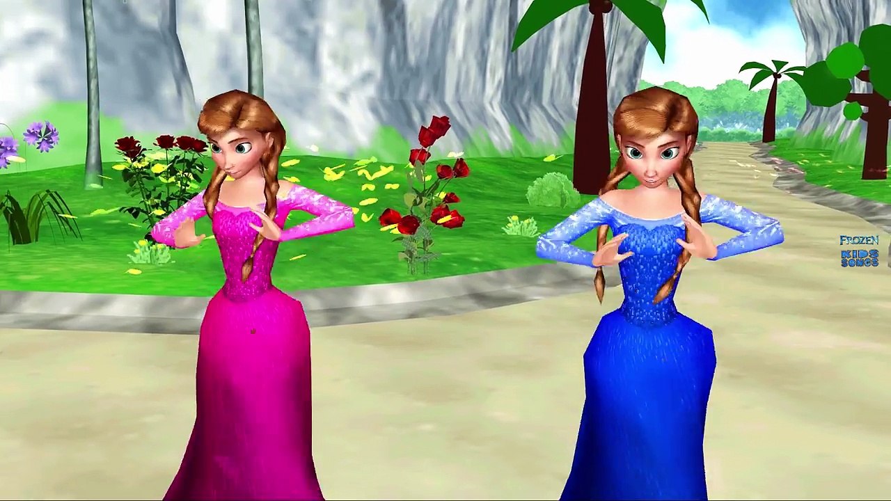 Colors Frozen Elsa Gets Rainbow Lips Finger Family & Ringa Ringa Roses Nursery Rhymes Coll