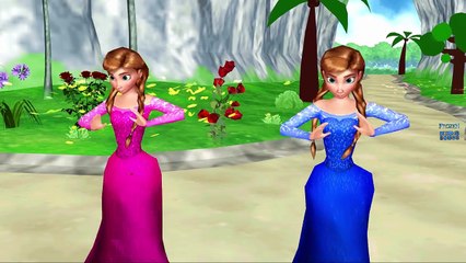 Colors Frozen Elsa Gets Rainbow Lips Finger Family & Ringa Ringa Roses Nursery Rhymes Coll