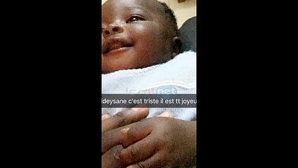 Voici le bébé abandonné hier dans les falaises des Mamelles. Regardez