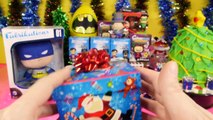 Play Doh Surprise Eggs Christmas Tree NEW DC Universe Mezitz Batman Toys Blind Box Opening