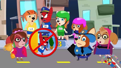 Paw Patrol Spiderman Broken Leg when Aerobic Training ⒻⓊⓁⓁ Movie! Paw Patrol Animation Car