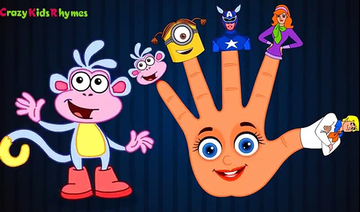 Scooby Doo And Friends FINGER FAMILY Rhyme Kids Animation Rhymes Finger Family Song Childrens Songs