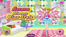 Frozen Anna Princess Winx Style - Frozen Princess Video Games For Girls