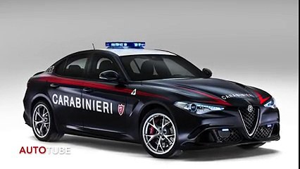 Carabinieri Alfa Romeo Giulia Quadrifoglio police car