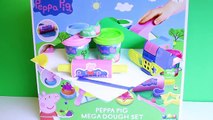 Peppa Pig Mega Dough Set Play Doh Fun Factory Machine Play Dough Treats Cupcakes Toys