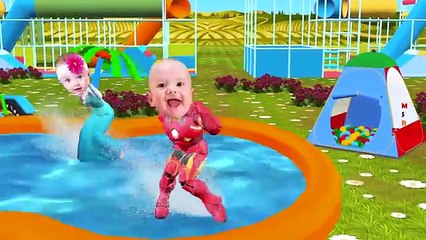 SpiderBaby Five Little Monkeys Jumping On The Bed Frozen Elsa Doctor Hulk Nursery Rhymes C