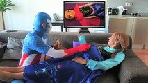 Pregnant FROZEN ELSA vs SPIDERMAN Doctor vs Evil Elsa! w/ Spiderbaby Ultrasound Superhero