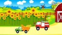 Car Cartoons. Fire Truck. Truck & Crane. Monster Truck. Adventures in the village - Harvesting