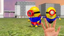 Super Heroes Finger Family | 3D Funny Minions finger Family Rhymes