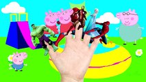 Человек-паук Finger семья цвета шаров потешки и больше супергероев Халк свинка Пеппа чупа-чупс