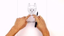 How to Draw Lego Batgirl | Lego Batman Movie تعلم رسم الكارتون