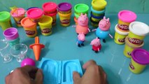 [PlayDoh TV] Play Doh Ice Cream Shop Peppa Pig Toys Children Games Playdough for Kids new