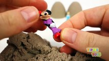 Kinetic Sand Surprise Eggs Shopkins Frozen Spiderman Lego Hello Kitty Disney Princess