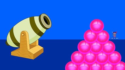 Learn Colors with Toy Air Cannon Balls | Colours to Kids Children Toddlers Baby Learning Videos
