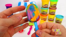 Play Doh Rainbow Ice Cream Cone Popsicle Sundae Yummy Playdough Food (HD)