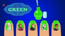 Learn colors for kids Elsa Anna Frozen Surprise Nails Polish Children Toddler Videos