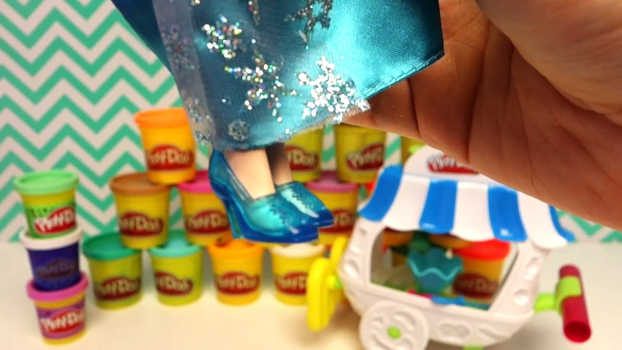 Disney Princess Elsa PlayDoh Fun Popsicle Ice Cream Candy Chocolate Strawberry Bouquet Flo