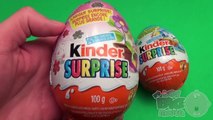 Kinder Surprise Egg EASTER Party! Opening Easter Bunny   2 New Huge Jumbo Kinder Surprise