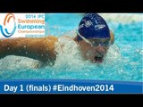 Day 1 finals | 2014 IPC Swimming European Championships, Eindhoven