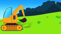 La construcción de Vehículos para Niños jcb Camión de la Basura dibujos animados para los