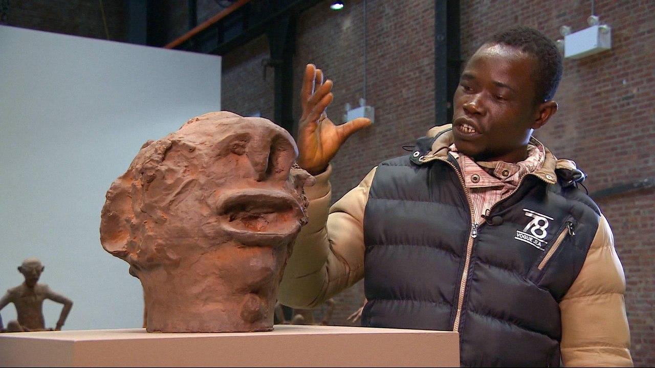Congolese artist displays chocolate sculptures in New York