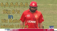Misbah Ul Haq Blast 6 Sixes In 6 Balls  Hongkong T20 Blitz 2017